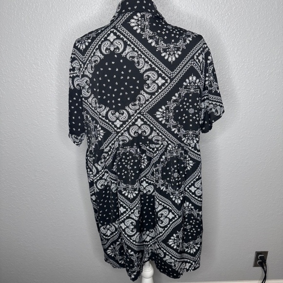 Miss Guided-- Black Bandana Dress‎ size 10 - Picture 4 of 8
